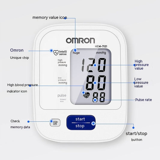 Upper Arm Electronic Blood Pressure Meter Household